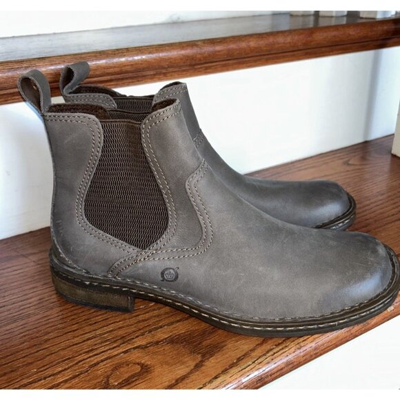 NEW Born Men's Hemlock Leather Boots Size 9.5 Brown Pull On Casual Fall Winter - Picture 6 of 13